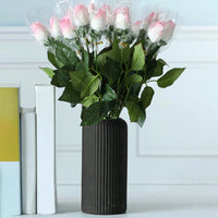 Striped Ceramic Style Vase