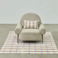 Minimalist Plaid Plush Rug