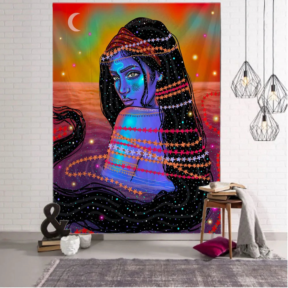 Psychedelic Boho Wall Tapestry