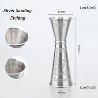 Double Shot Steel Jigger