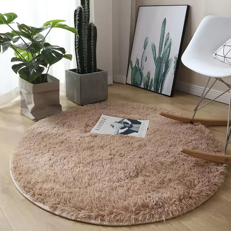 Fluffy Round Plush Carpet