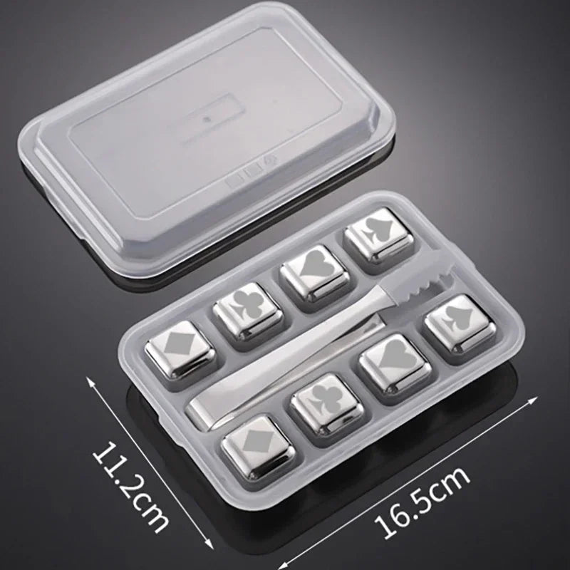 Reusable Stainless Whiskey Cubes