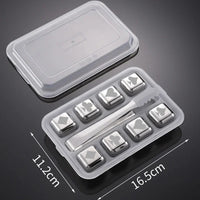 Reusable Stainless Whiskey Cubes