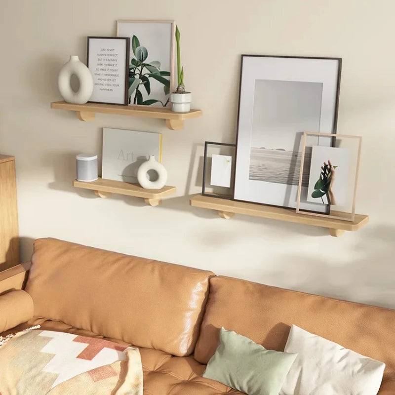 Solid Wood Partition Shelf