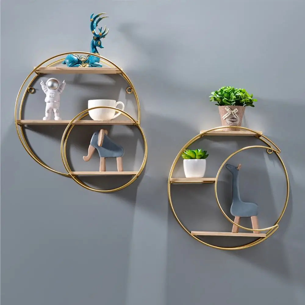 Gold Iron Wall Shelf