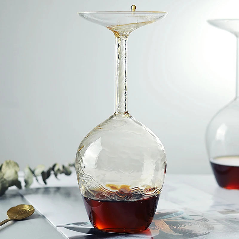 Upside Down Wine Goblet