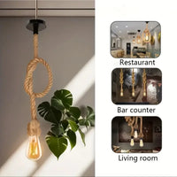 Hemp Rope Pendant Light