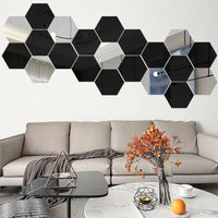 Hexagon Acrylic Mirror Stickers