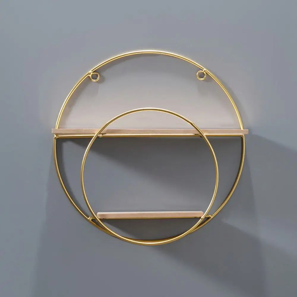 Gold Iron Wall Shelf