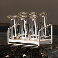 Countertop Iron Glass Rack