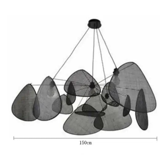 Woven Bamboo E27 Chandelier