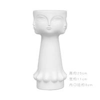 Sculptural Face Ceramic Vase
