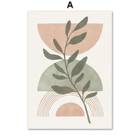 Boho Rainbow Leaf Prints