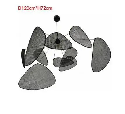 Woven Bamboo E27 Chandelier