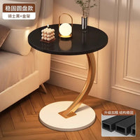 Round Space-Saving Coffee Table