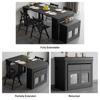 Extendable Storage Dining Table