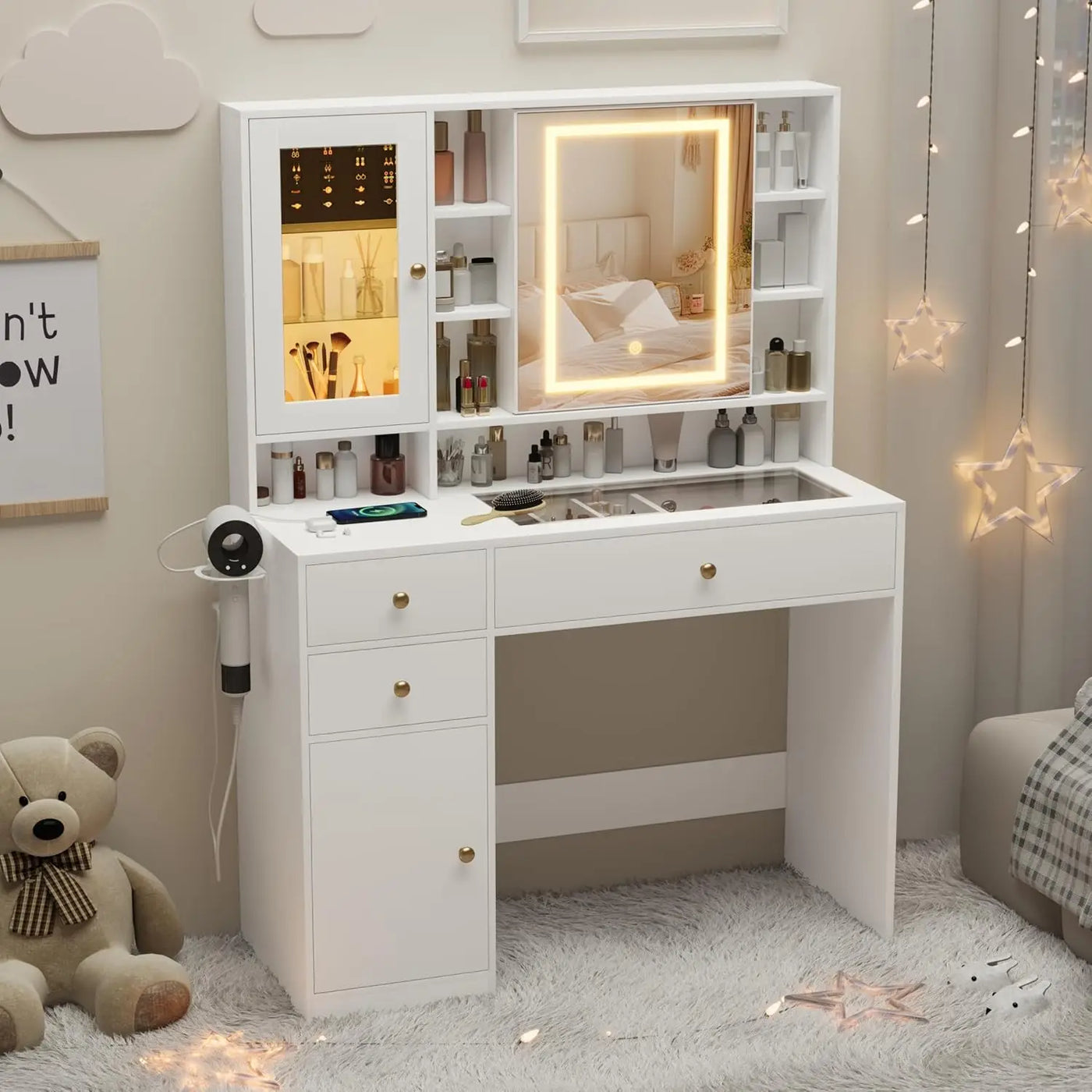 LED Glass Top Vanity