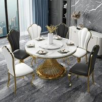 Marble Gold Dining Set