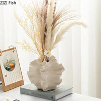 Sculptural Wrinkle Ceramic Vase
