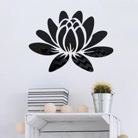 Lotus Acrylic Mirror Sticker