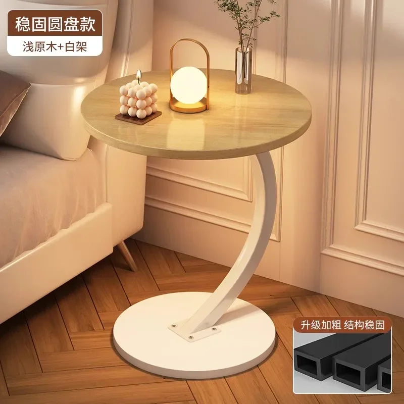 Round Space-Saving Coffee Table