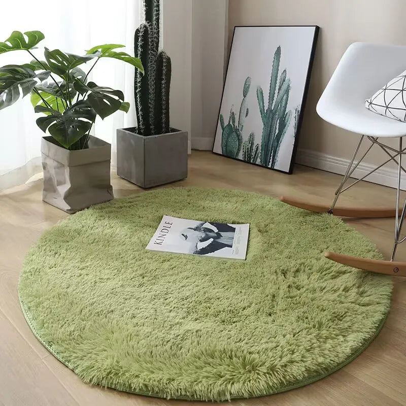Fluffy Round Plush Carpet