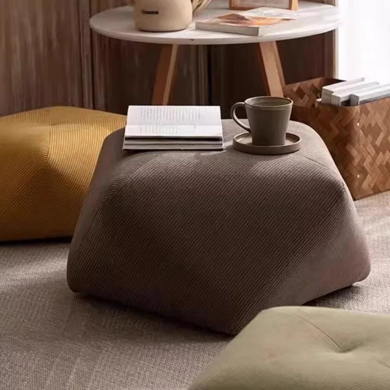 Modern Leather Ottoman Stool