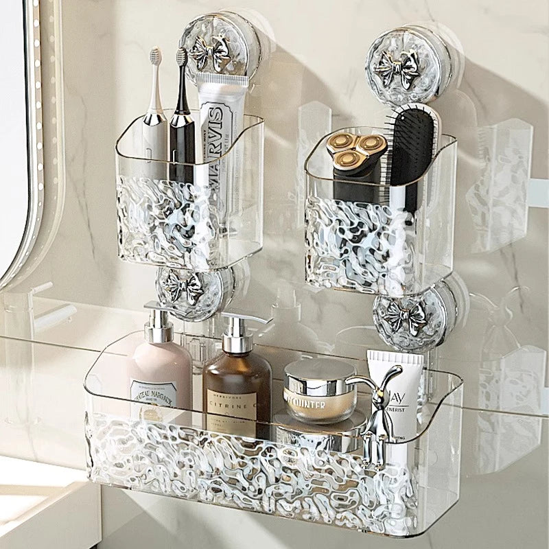 Suction Glacier Bathroom Basket