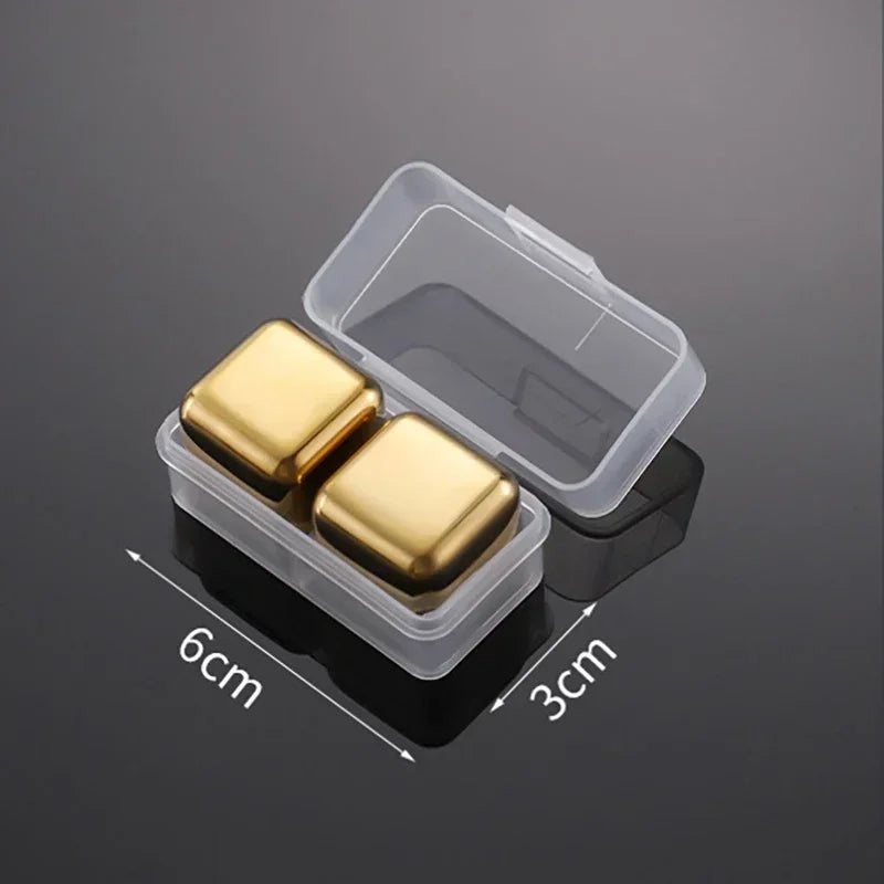 Reusable Stainless Whiskey Cubes