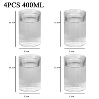 Japanese Striped Glass Tumblers