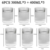 Japanese Striped Glass Tumblers