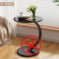 Round Space-Saving Coffee Table