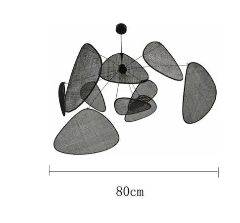 Woven Bamboo E27 Chandelier