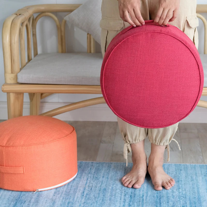 Round Meditation Floor Pouf