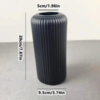 Striped Ceramic Style Vase
