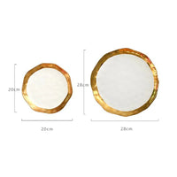 Gold Plated Porcelain Plates