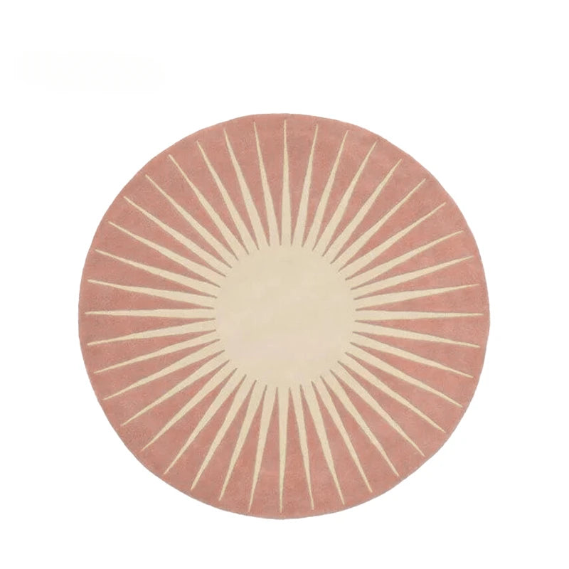 Round Fluffy Lounge Rug