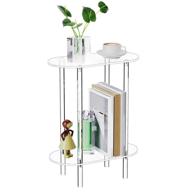 Transparent Two-Tier Acrylic Table