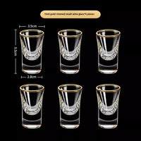 Gold Foil Shot Glasses