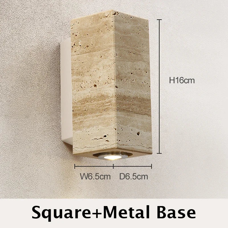 Travertine Marble Wall Sconce