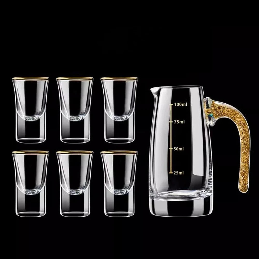 Gold Foil Shot Glasses