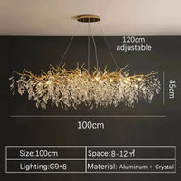 Crystal Island LED Chandelier