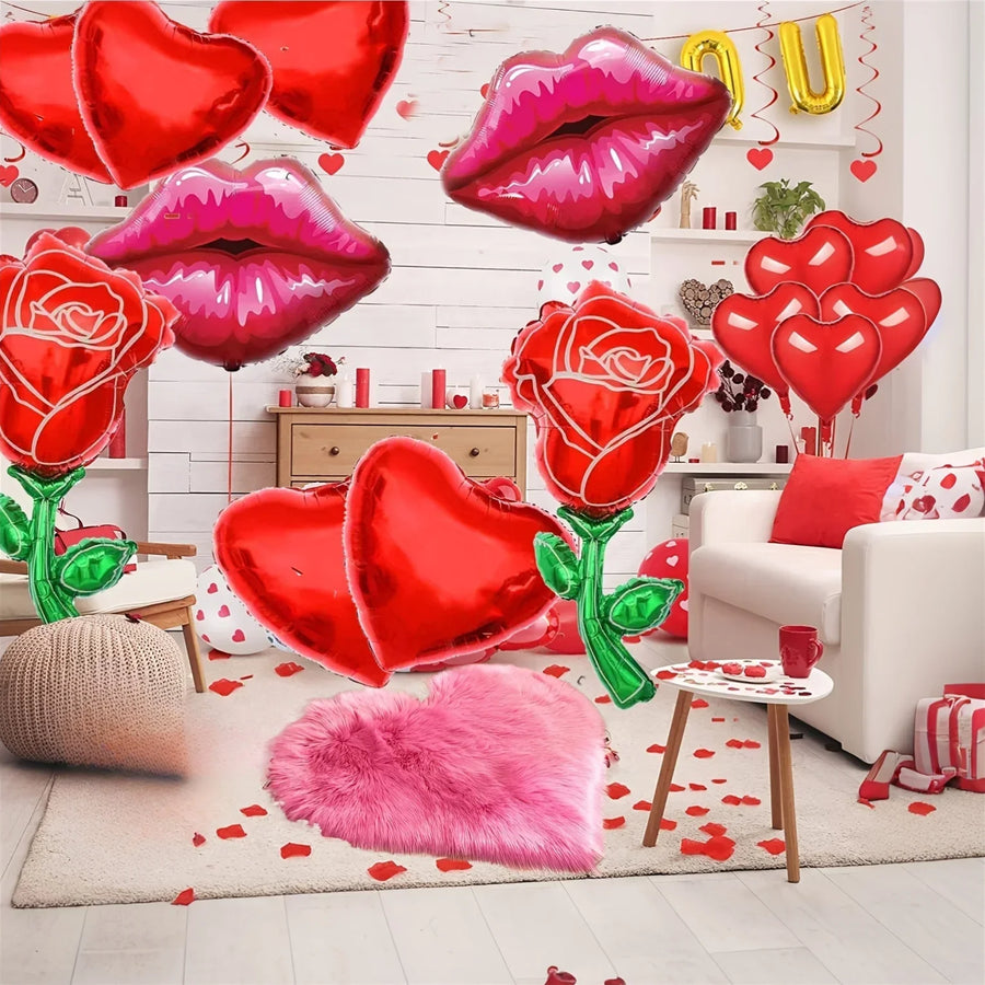 Heart Shaped Plush Rug