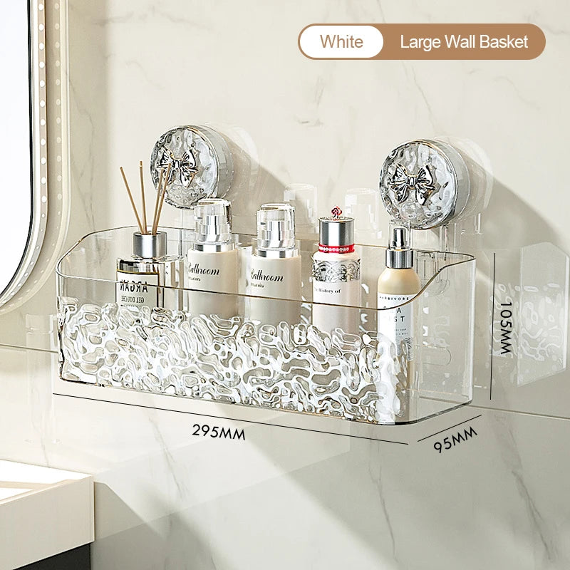 Suction Glacier Bathroom Basket