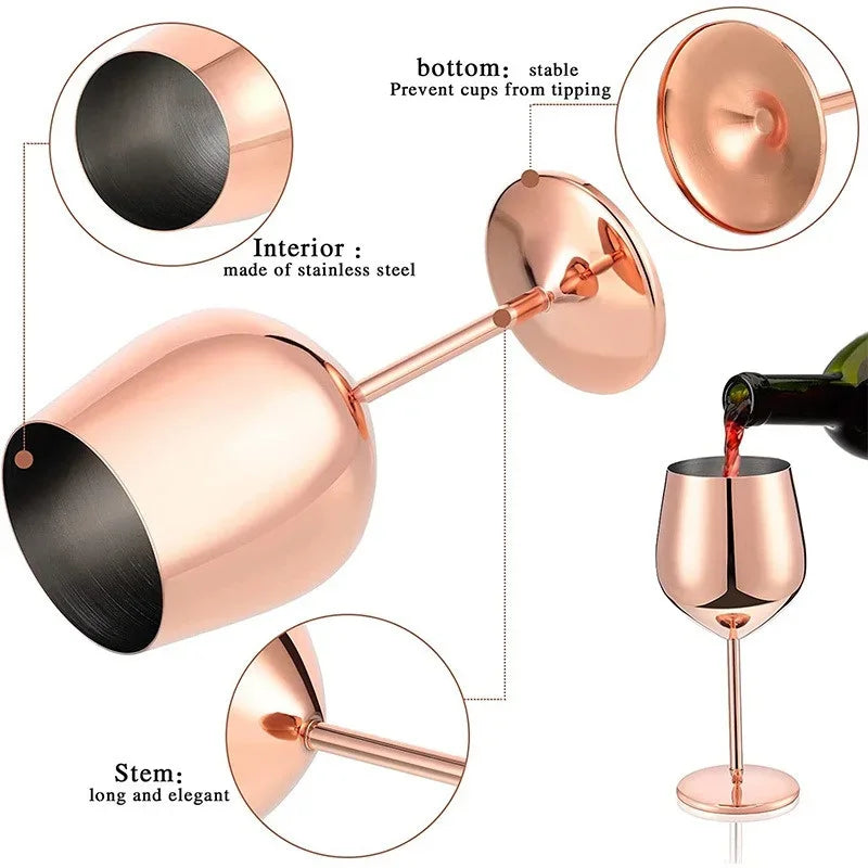 Stainless Steel Wine Goblet