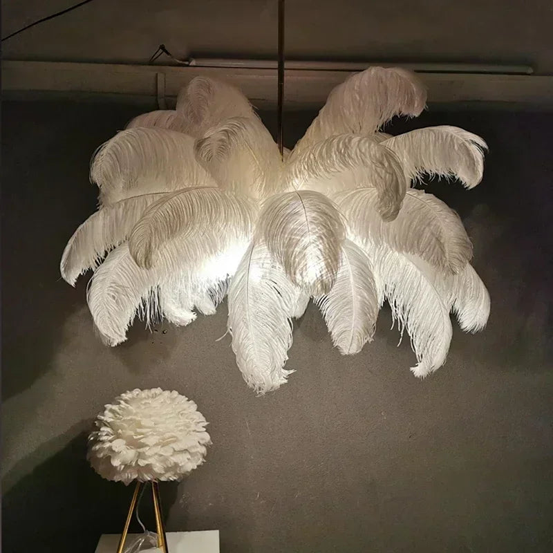 Feather Art Pendant Chandelier