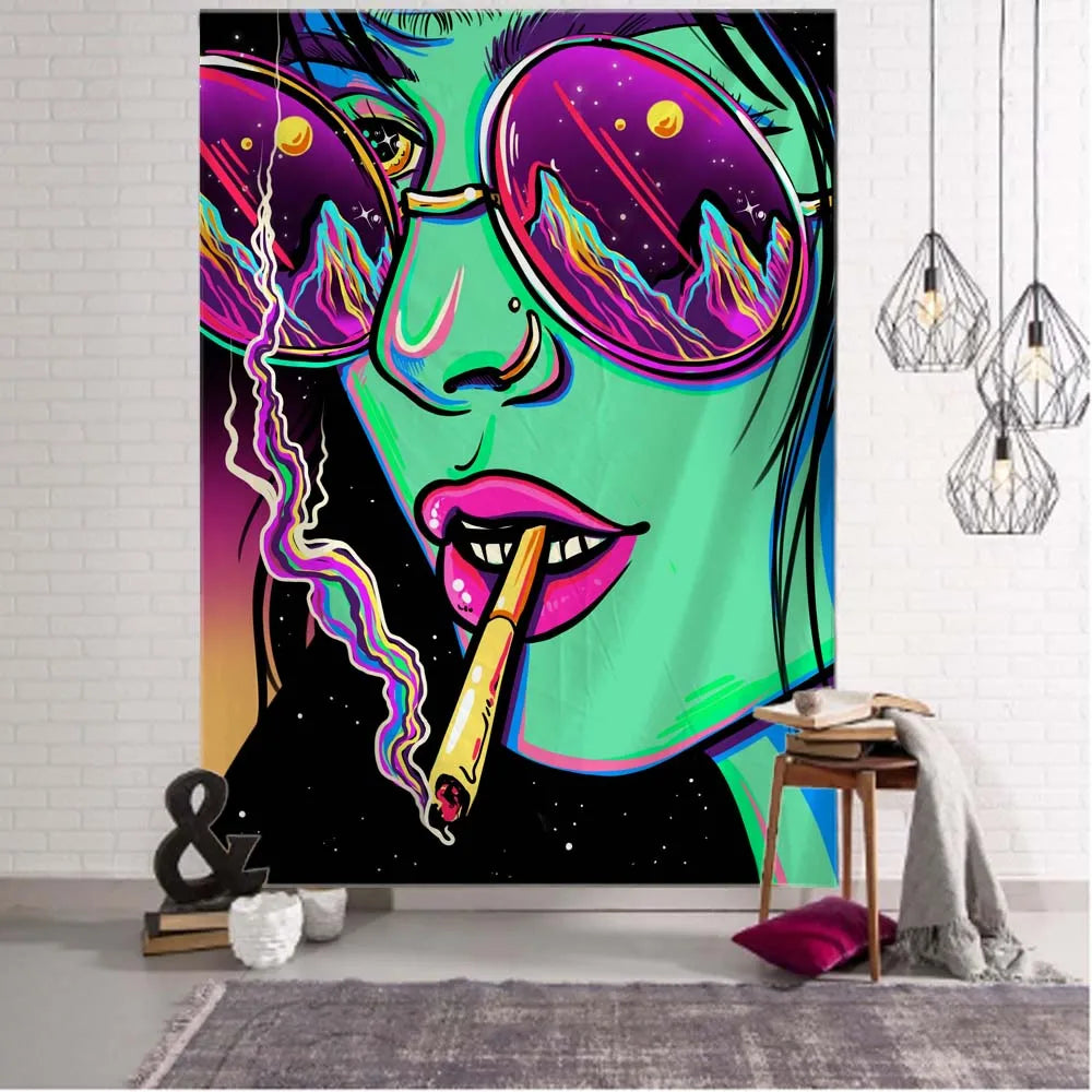 Psychedelic Boho Wall Tapestry