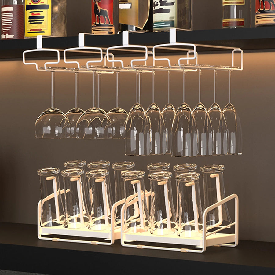 Countertop Iron Glass Rack