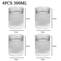 Japanese Striped Glass Tumblers