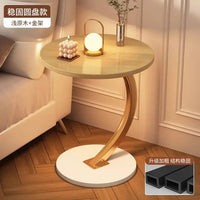 Round Space-Saving Coffee Table